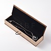 Rectangle Wooden Necklace Boxes X-OBOX-N013-04-4