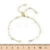3MM Brass Paperclip Chain Slider Bracelet Making AJEW-JB01602-2