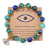 Synthetic Lapis Lazuli Round Beads Stretch Bracelets FS-WG18FCB-14-1-1