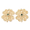Brass Micro Pave Cubic Zirconia Pendants CU-CBA2F11-20A-G-1