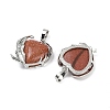 Gemstone Pendants G-Q025-01P-09-3