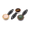Alloy & Iron Bookmark Cabochon Settings PALLOY-N184-10G-5