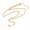 Brass Rolo Chain Y Lariat Necklaces NJEW-H087-04G-4
