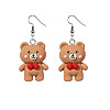Stainless Steel Resin Dangle Earrings FS-WG090EB-03-1