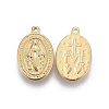 304 Stainless Steel Religon Charms X-STAS-P231-01G-1