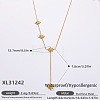 316L Surgical Stainless Steel Y Tassel Necklaces for Women FS-WGE9B28-15-1