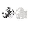 Alloy with Black Enamel Pendants AL-CBA2919-02P-09-2