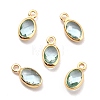 Eco-Friendly Brass with Glass Pendants KK-K268-01E-1