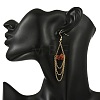 Natural Red Jasper Dangle Earrings EJEW-JE07287-02-5