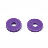 Handmade Polymer Clay Beads Strands CLAY-R089-6mm-052-4