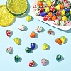 20Pcs Handmade Lampwork Bumpy Beads LAMP-YW0001-81-4