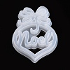 Christmas DIY Heart with Word Noel Silicone Molds DIY-L021-64-3