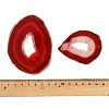 Natural Agate Nuggets Slice Links Connector Charms G-E022-M03-3
