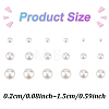 18 Pairs 18 Style ABS Plastic Imitation Pearl Stud Earrings for Women EJEW-AN0002-70-2