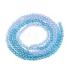 Transparent Glass Beads Strands GLAA-N074-01A-10-3
