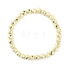 Synthetic Hematite Round Beaded Stretch Bracelet BJEW-TAC0005-01G-03-1