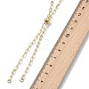 3MM Brass Paperclip Chain Slider Necklace Making AJEW-JB01600-3