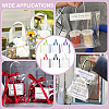 12Pcs 6 Colors Rectangle Transparent PVC Plastic Bags ABAG-FG0001-14-5