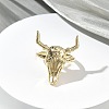 Brass Cuff Rings RJEW-D341-01G-2