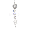 Glass Round & Octagonal Beads Hanging Suncatchers HJEW-JM04617-02-2