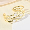 Brass Enamel Multi-strand Cuff Bangles for Women BJEW-A173-01G-02-2