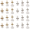 30Pcs 6 Styles Angel Frosted Acrylic Pendants FIND-TA0002-86-2
