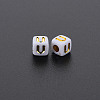 Opaque White Acrylic Beads MACR-Q242-010U-2