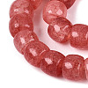 Ombre Effect Dyed Glass Beads Strands GLAA-Q106-05B-A08-3