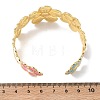 Multicolor Brass Enamel Cuff Bangles for Women BJEW-G787-02G-02-5