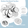 DIY Blank Dome Brooch Making Kit STAS-DC0015-37-5
