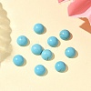 Craft Findings Dyed Synthetic Turquoise Flat Back Dome Cabochons X-TURQ-S266-6mm-01-5