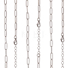 10Pcs 667 Stainless Steel Paperclip Chain Necklaces NJEW-BBC0001-48C-P-6