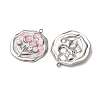 304 Stainless Steel Enamel Pendants STAS-P406-26C-P-2