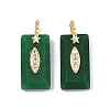 Dyed Natural White Jade Faceted Pendants GG-CBA4154-06G-03-1