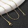 Ion Plating(IP) 304 Stainless Steel Snake Chain Necklaces NJEW-F248-11A-G-4