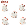 5Pcs Handmade Bright Glazed Porcelain Beads PORC-YW0001-31A-1