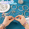  1550Pcs 12 Style Plating ABS & CCB Plastic Beads FIND-TA0002-43-5
