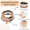 8Pcs 8 Style Synthetic Quartz Crystal & Acrylic Imitation Gemstone Beaded Stretch Bracelets Set BJEW-AN0001-29-3