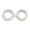 Tarnish Resistant Ring Smooth 304 Stainless Steel Spring Gate Rings STAS-E073-06-C-2