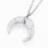 304 Stainless Steel Pendant Necklaces NJEW-H468-04-2