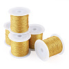 5 Rolls 5 Sizes Round PET Metallic Thread MCOR-TA0001-02B-3