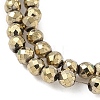 Electroplate Synthetic Magnetic Hematite Beads Strands G-A263-B01-02G-3