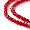 Transparent Glass Beads Strands GLAA-C019-01A-16-3