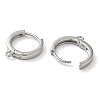 Brass Hoop Earrings Finding KK-H455-62P-2
