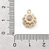 Brass Micro Pave Cubic Zirconia Pendants X-KK-M306-08G-3