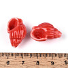 Handmade Printed Porcelain Beads PORC-T133-01B-01-3