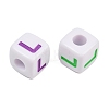 Opaque Acrylic Enamel European Beads AC-ACBA1794-04L-2