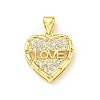 Brass with Cubic Zirconia Pendants FIND-Z023-01A-1