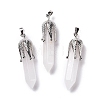Natural Quartz Crystal Big Pointed Pendants G-E059-03AS-09-1