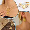 26Pcs 26 Styles Brass Initial Pendants KK-PH0014-80-5